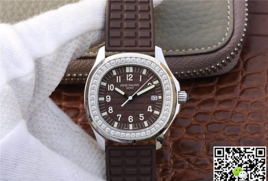 Patek Philippe Aquanaut 5067A-023 PPF Factory 1:1 Best Edition Replica Watch Diamond Bezel