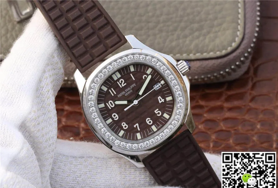 Patek Philippe Aquanaut 5067A-023 PPF Factory 1:1 Best Edition Replica Watch Diamond Bezel
