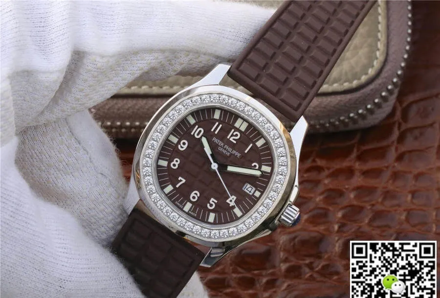 Patek Philippe Aquanaut 5067A-023 PPF Factory 1:1 Best Edition Replica Watch Diamond Bezel