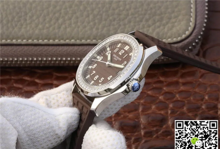 Patek Philippe Aquanaut 5067A-023 PPF Factory 1:1 Best Edition Replica Watch Diamond Bezel