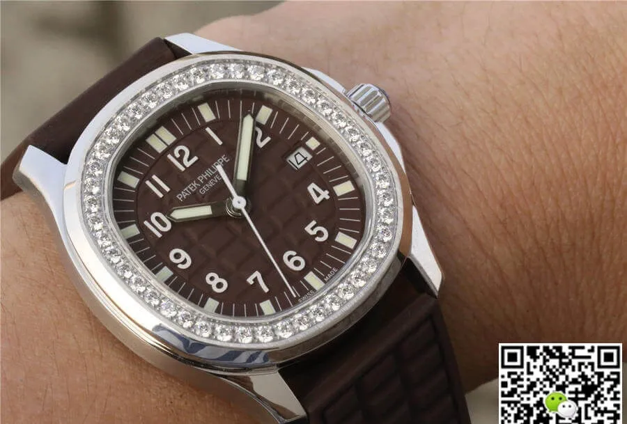 Patek Philippe Aquanaut 5067A-023 PPF Factory 1:1 Best Edition Replica Watch Diamond Bezel