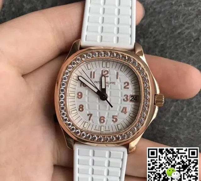 Patek Philippe Aquanaut 5068R-010 PPF Factory 1:1 Best Edition Replica Watch Diamond Bezel