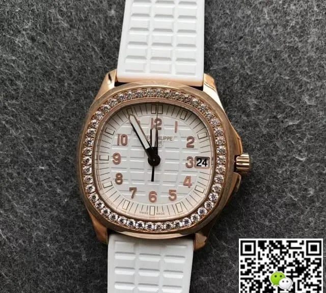 Patek Philippe Aquanaut 5068R-010 PPF Factory 1:1 Best Edition Replica Watch Diamond Bezel