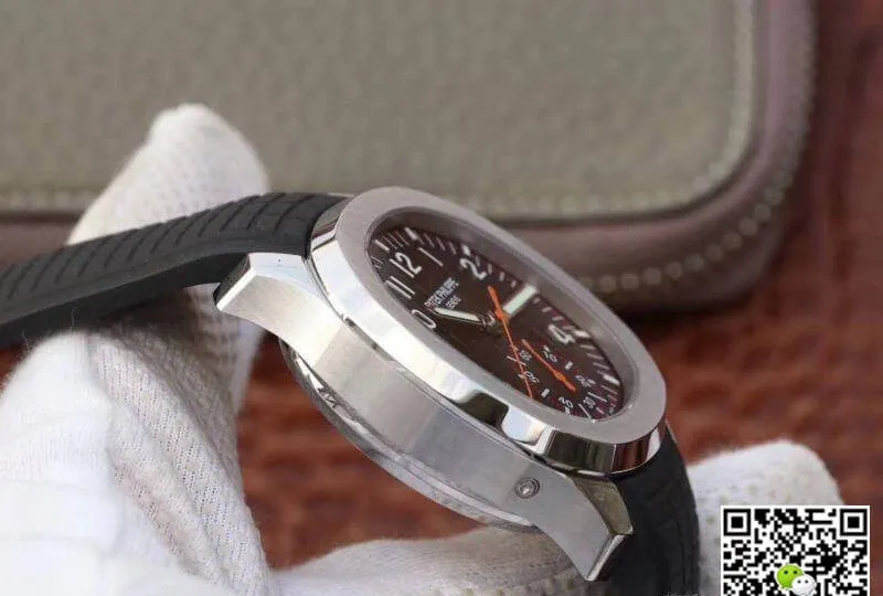 Patek Philippe Aquanaut 5968A-001 1:1 Best Edition Replica Watch Swiss ETA7750 Black Strap