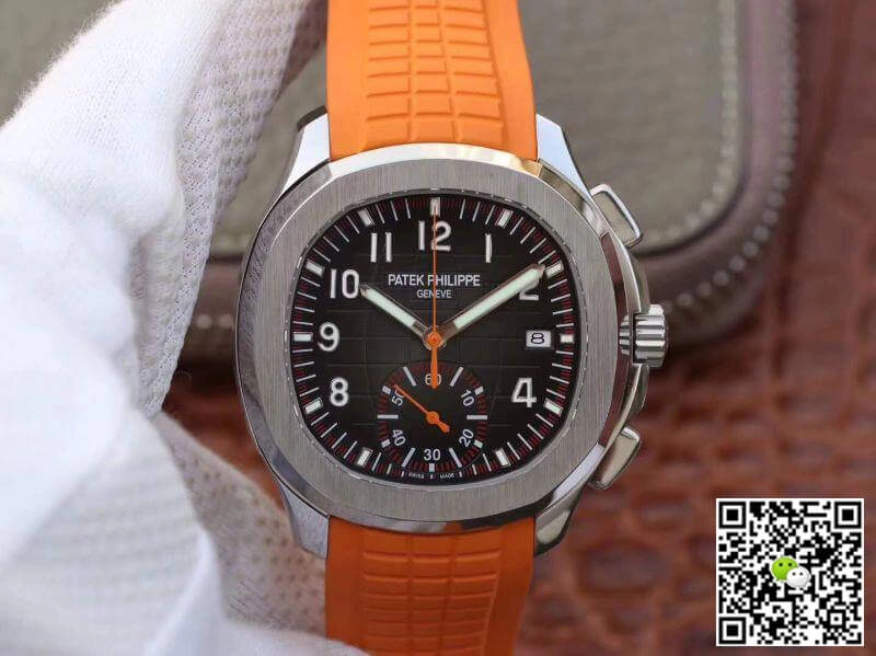 Patek Philippe Aquanaut 5968A-001 1:1 Best Edition Replica Watch Swiss ETA7750 Coffee Dial