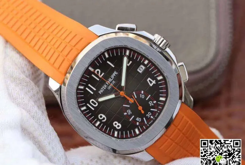 Patek Philippe Aquanaut 5968A-001 1:1 Best Edition Replica Watch Swiss ETA7750 Coffee Dial