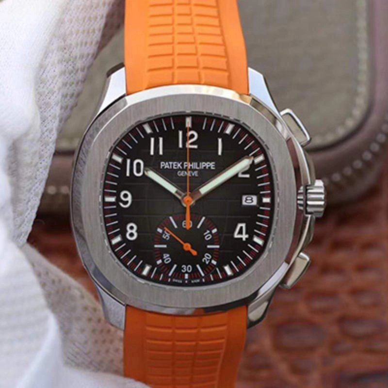 Patek Philippe Aquanaut 5968A-001 1:1 Best Edition Replica Watch Swiss ETA7750 Coffee Dial