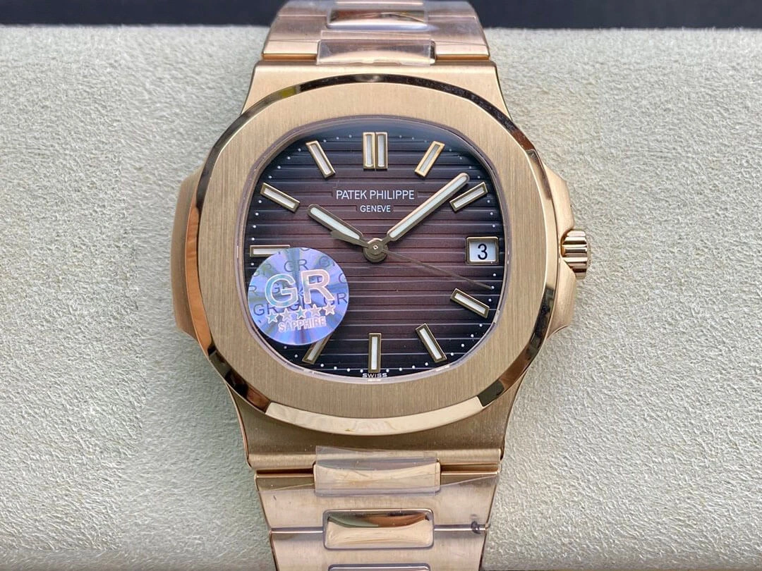 Patek Philippe Nautilus 5711 1R-001 GR Factory 1:1 Best Edition Replica Watch V2 Brown Dial