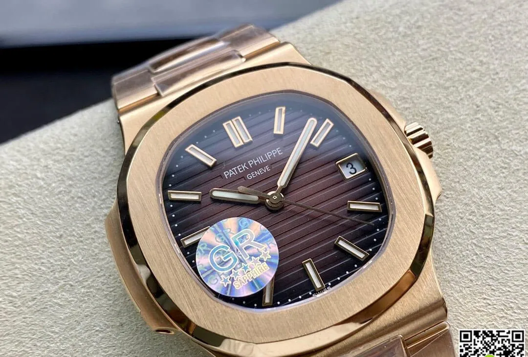 Patek Philippe Nautilus 5711 1R-001 GR Factory 1:1 Best Edition Replica Watch V2 Brown Dial