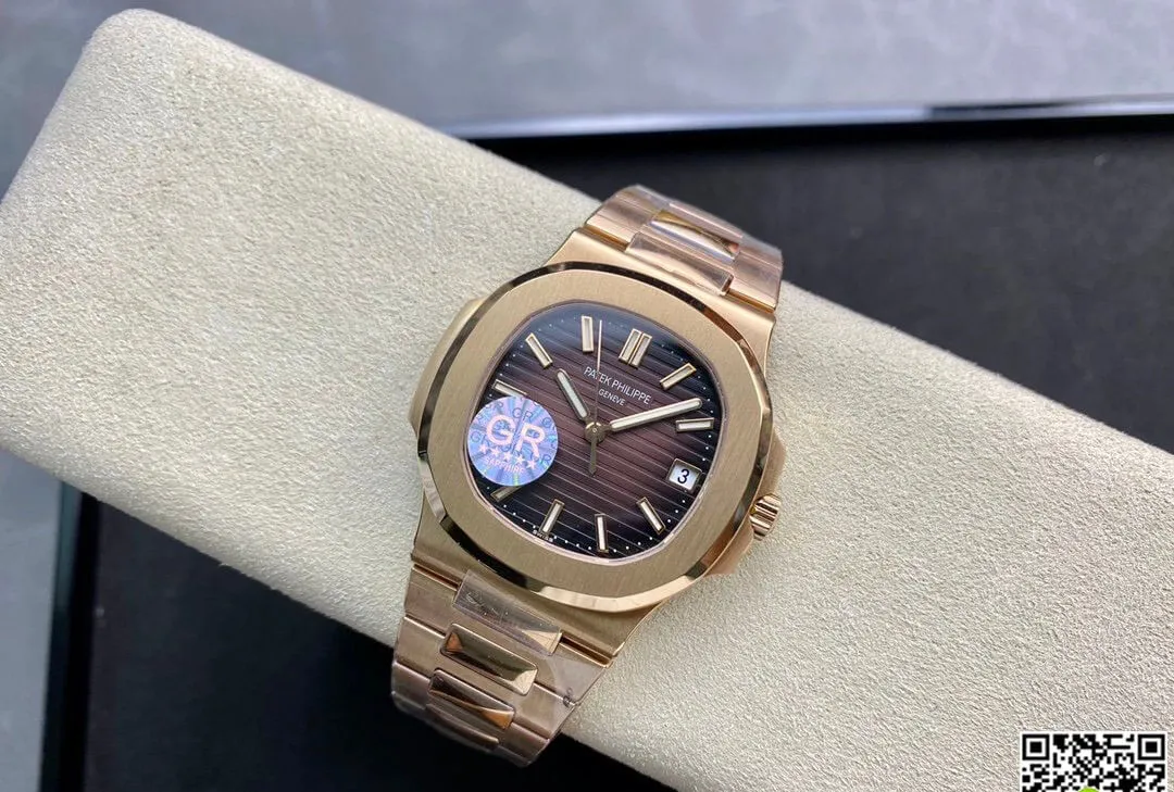 Patek Philippe Nautilus 5711 1R-001 GR Factory 1:1 Best Edition Replica Watch V2 Brown Dial