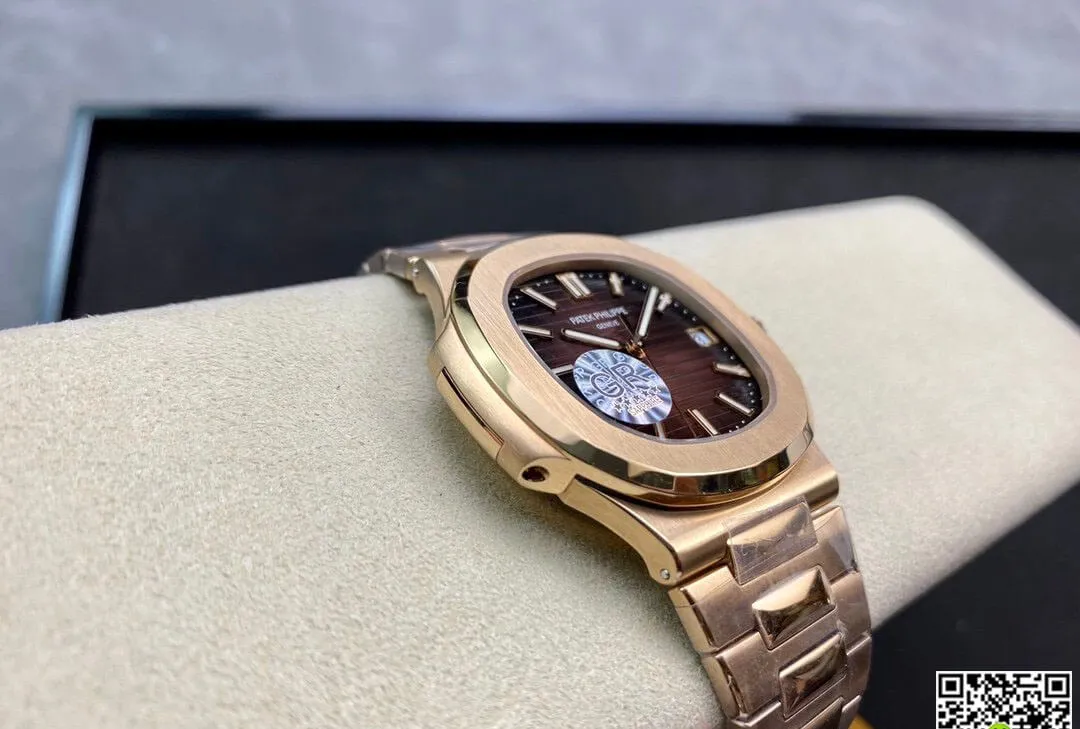 Patek Philippe Nautilus 5711 1R-001 GR Factory 1:1 Best Edition Replica Watch V2 Brown Dial