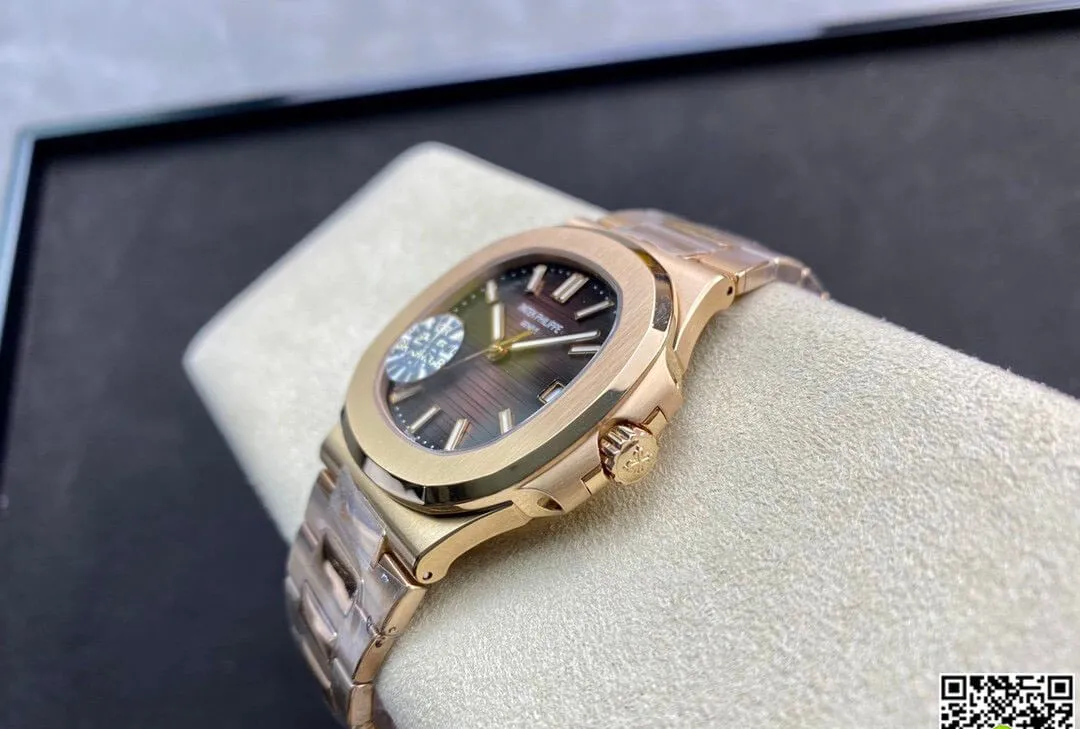 Patek Philippe Nautilus 5711 1R-001 GR Factory 1:1 Best Edition Replica Watch V2 Brown Dial
