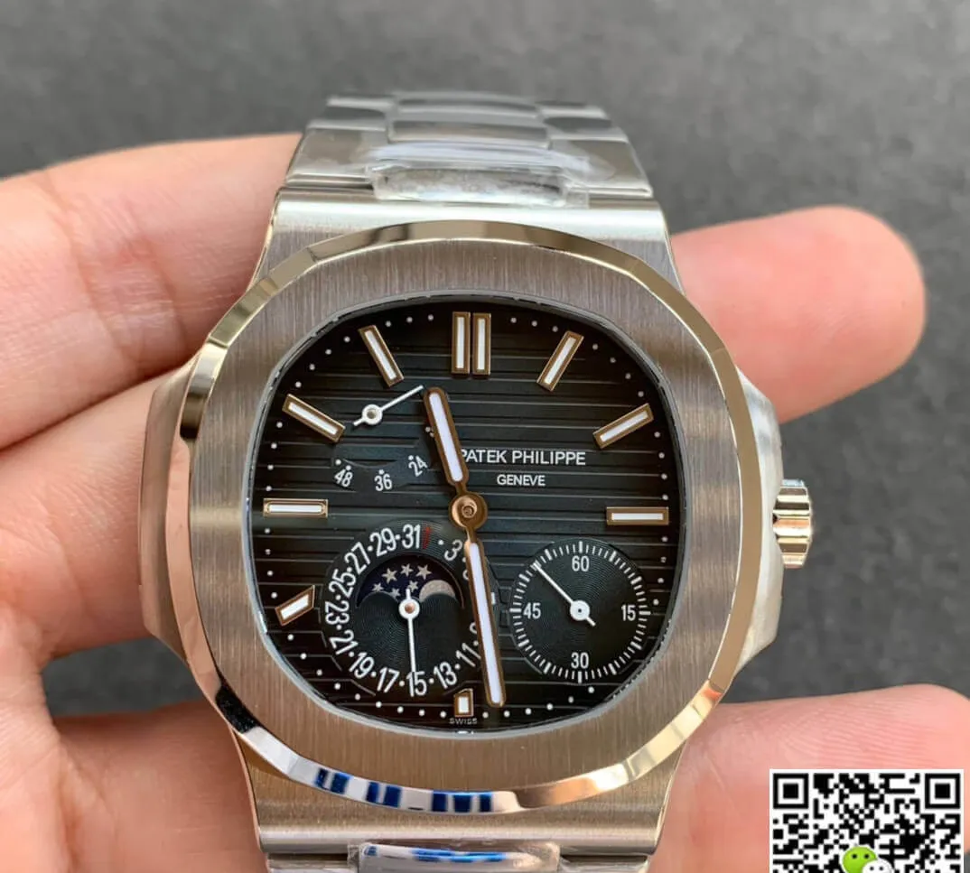Patek Philippe Nautilus 5712 1A-001 ZF Factory 1:1 Best Edition Replica Watch Titanium Case