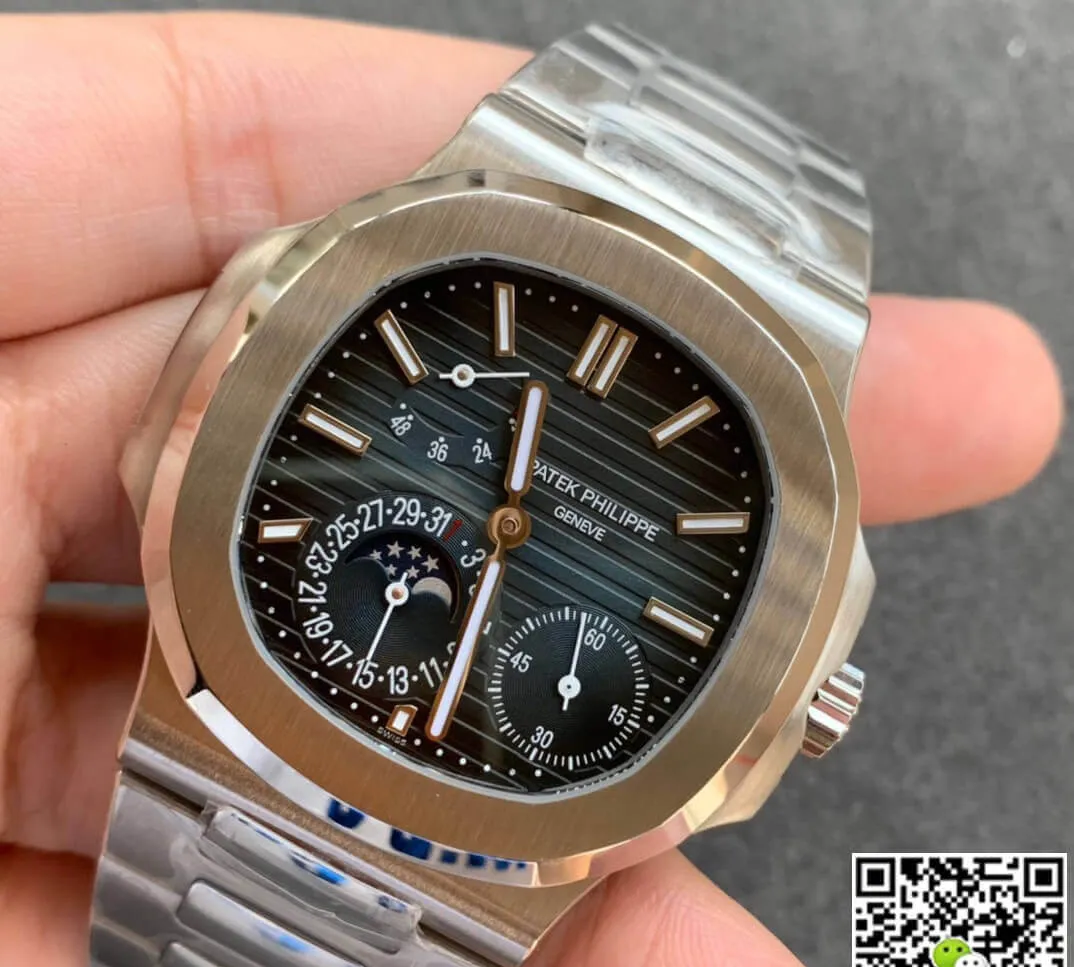 Patek Philippe Nautilus 5712 1A-001 ZF Factory 1:1 Best Edition Replica Watch Titanium Case
