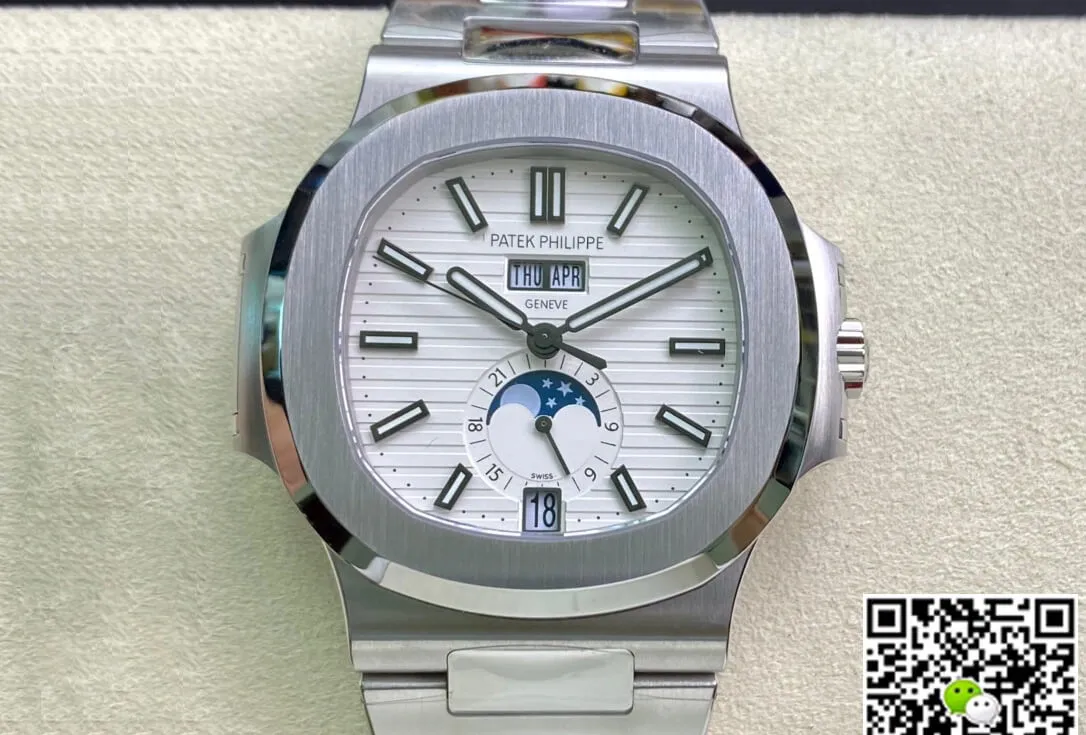 Patek Philippe Nautilus 5726 1A-010 PPF Factory 1:1 Best Edition Replica Watch Silver Strap