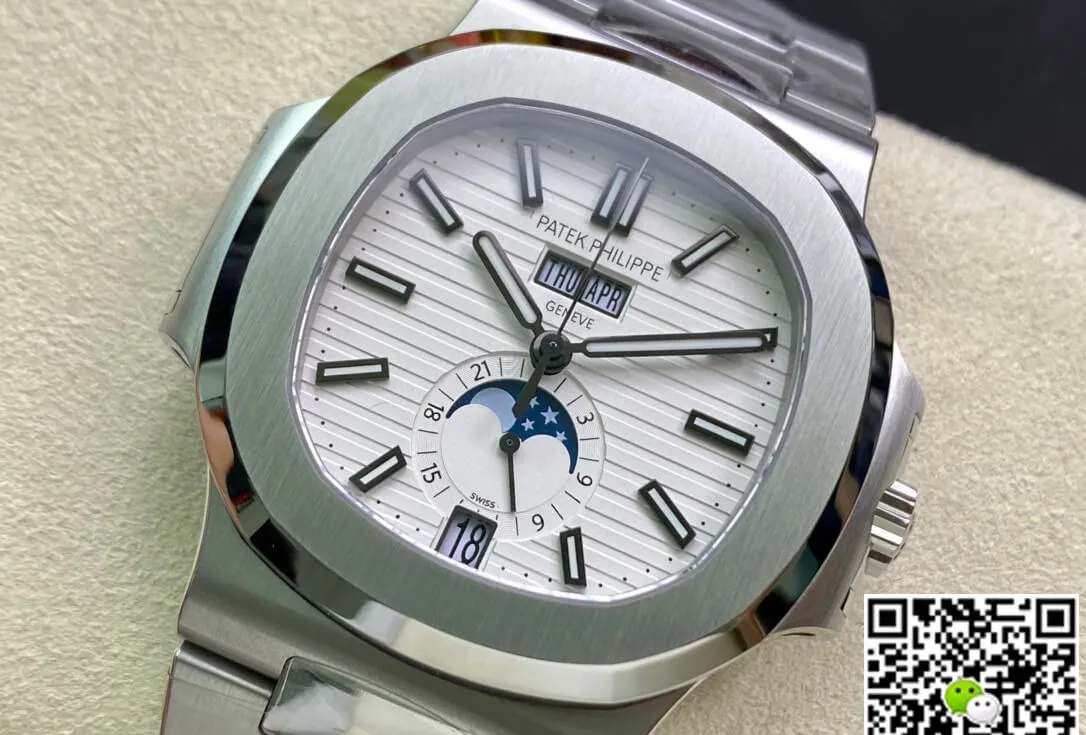 Patek Philippe Nautilus 5726 1A-010 PPF Factory 1:1 Best Edition Replica Watch Silver Strap