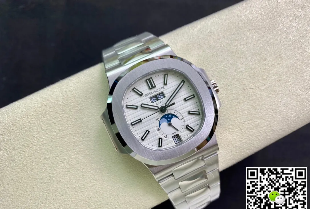 Patek Philippe Nautilus 5726 1A-010 PPF Factory 1:1 Best Edition Replica Watch Silver Strap