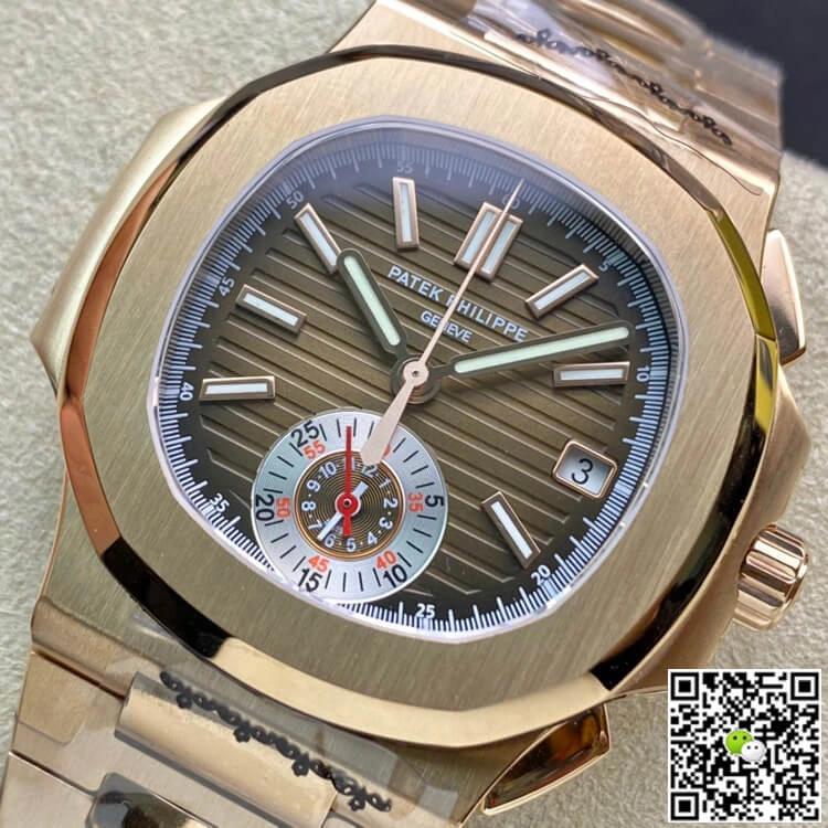 Patek Philippe Nautilus 5980-1R 3K Factory 1:1 Best Edition Replica Watch V2 Titanium Case