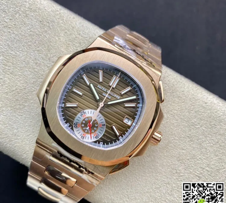 Patek Philippe Nautilus 5980-1R 3K Factory 1:1 Best Edition Replica Watch V2 Titanium Case