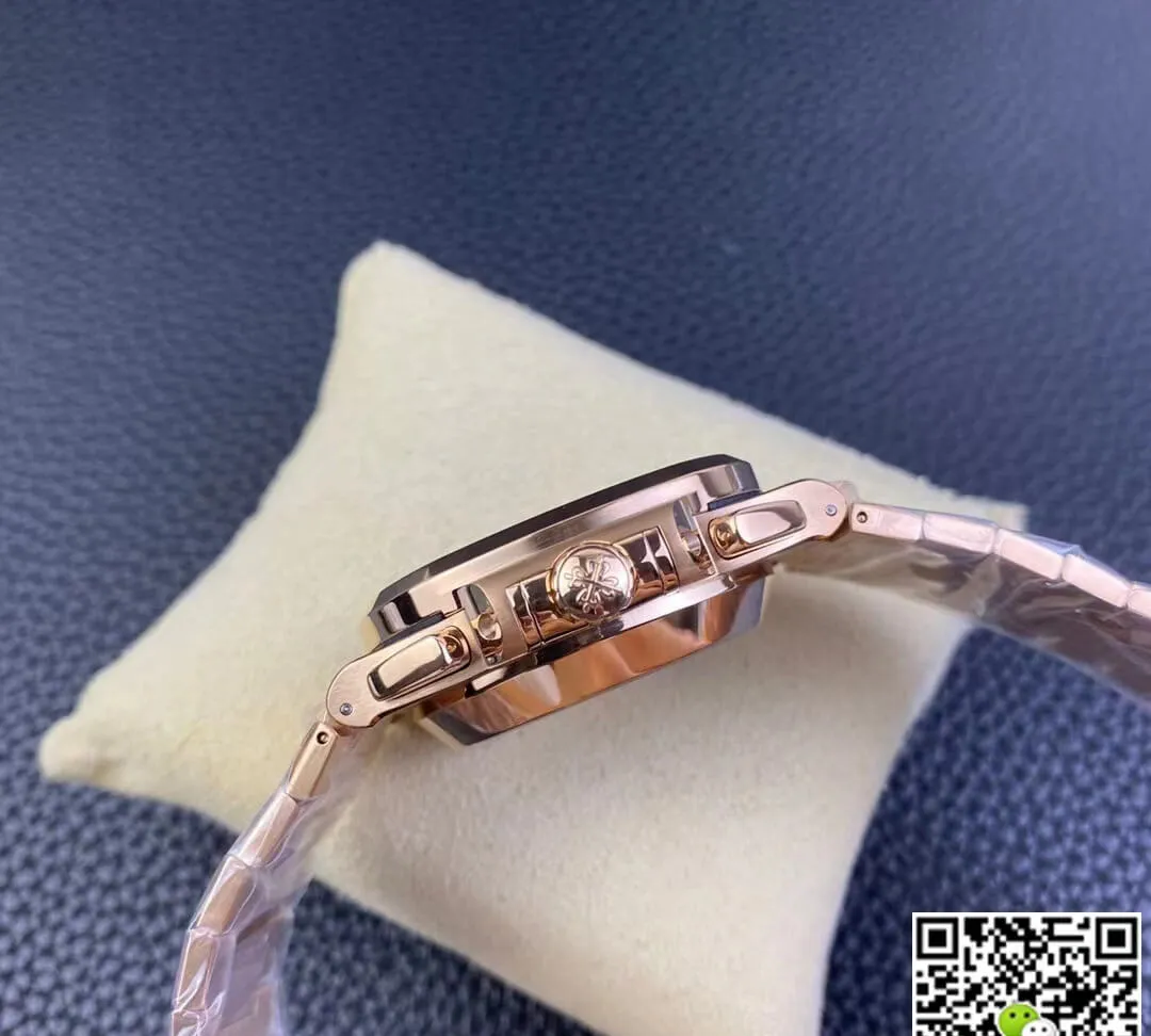 Patek Philippe Nautilus 5980 1R-001 3K Factory 1:1 Best Edition Replica Watch V2 Black Dial