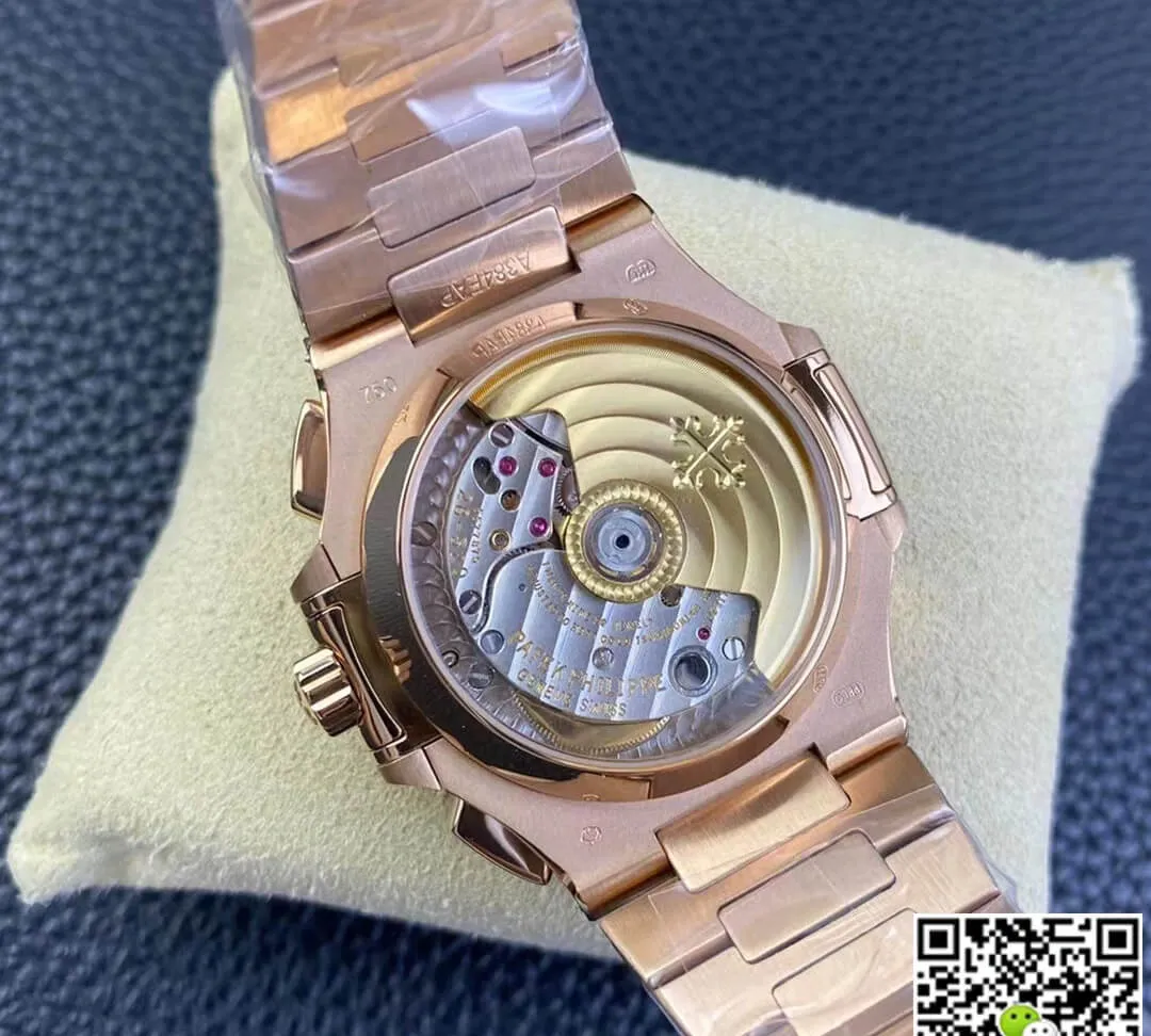 Patek Philippe Nautilus 5980 1R-001 3K Factory 1:1 Best Edition Replica Watch V2 Black Dial