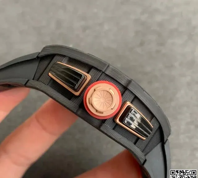 Richard Mille RM-011 KV Factory 1:1 Best Edition Replica Watch V2 Forged Carbon Black Strap