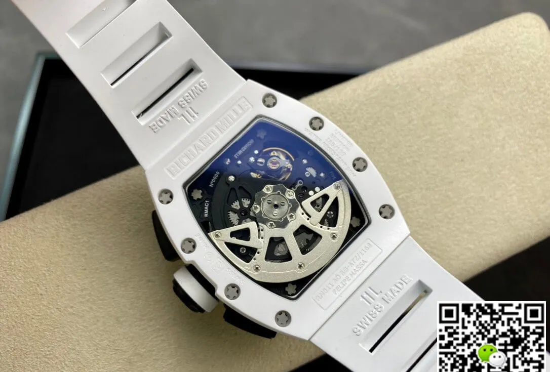 Richard Mille RM011 KV Factory 1:1 Best Edition Replica Watch Swiss ETA7750 White Hour Mark