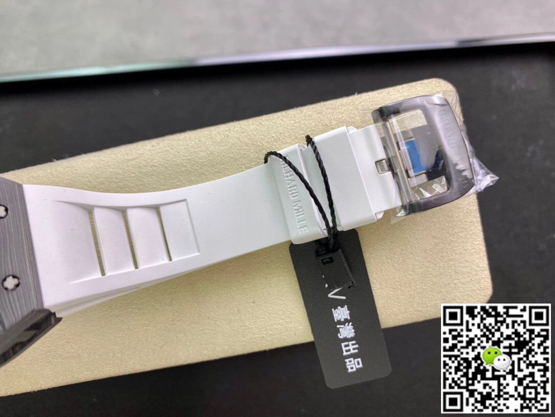 Richard Mille RM055 KV Factory 1:1 Best Edition Replica Watch V2 Skeleton Dial Rubber Strap