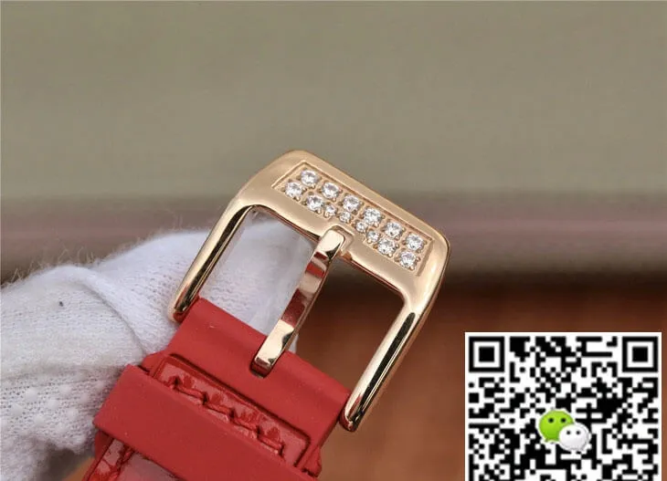 Franck Muller Vanguard Ladies ABF Factory 1:1 Best Edition Replica Watch Red Leather Strap