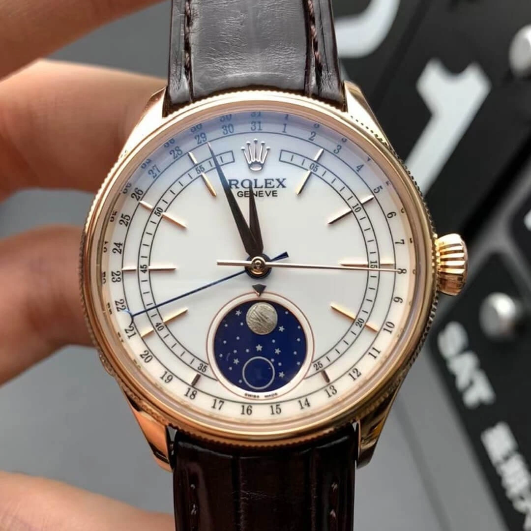 Rolex Cellini M50535-0002 KZ Factory 1:1 Best Edition Replica Watch Stainless Steel Bezel