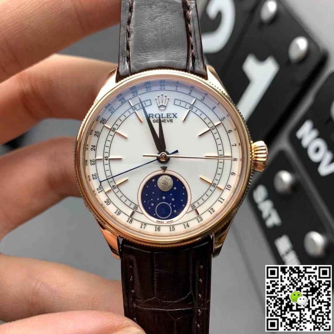 Rolex Cellini M50535-0002 KZ Factory 1:1 Best Edition Replica Watch Stainless Steel Bezel