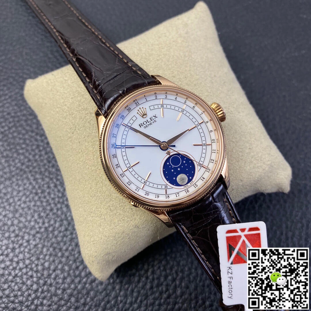 Rolex Cellini M50535-0002 KZ Factory 1:1 Best Edition Replica Watch Stainless Steel Bezel