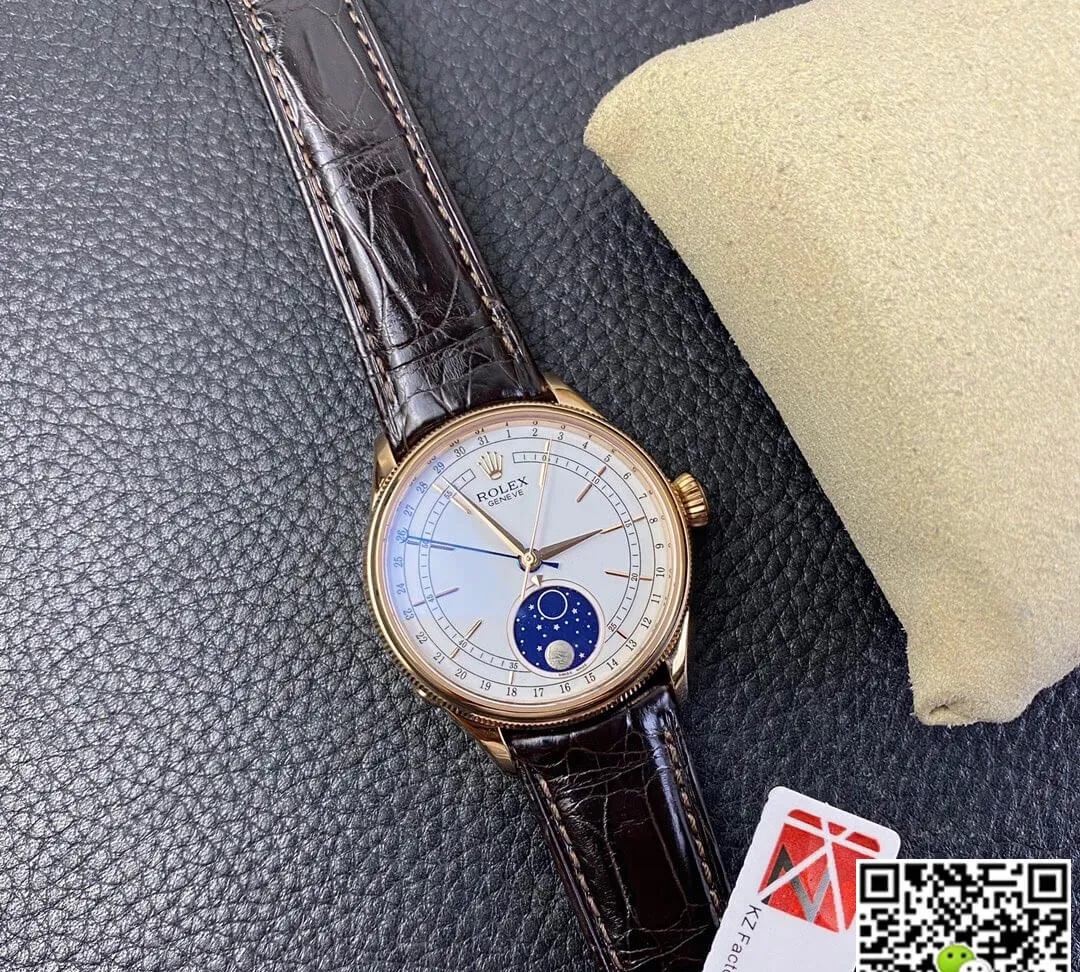 Rolex Cellini M50535-0002 KZ Factory 1:1 Best Edition Replica Watch Stainless Steel Bezel