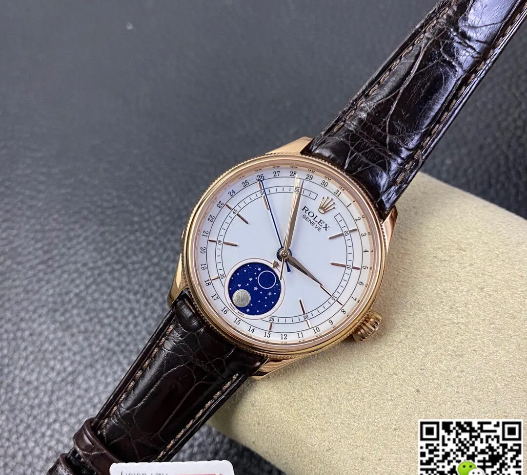 Rolex Cellini M50535-0002 KZ Factory 1:1 Best Edition Replica Watch Stainless Steel Bezel