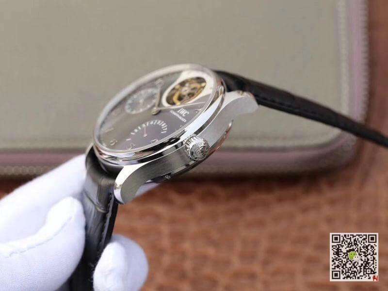 IWC Portuguese IW504210 Tourbillon 1:1 Best Edition Replica Watch Slate Gray Dial Swiss ETA Tourbillon Movement