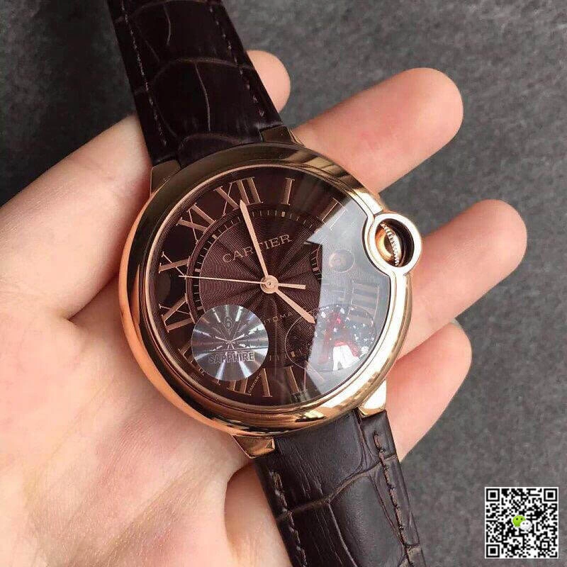 Ballon Bleu De Cartier W6920037 V6 Factory 1:1 Best Edition Replica Watch Black Dial