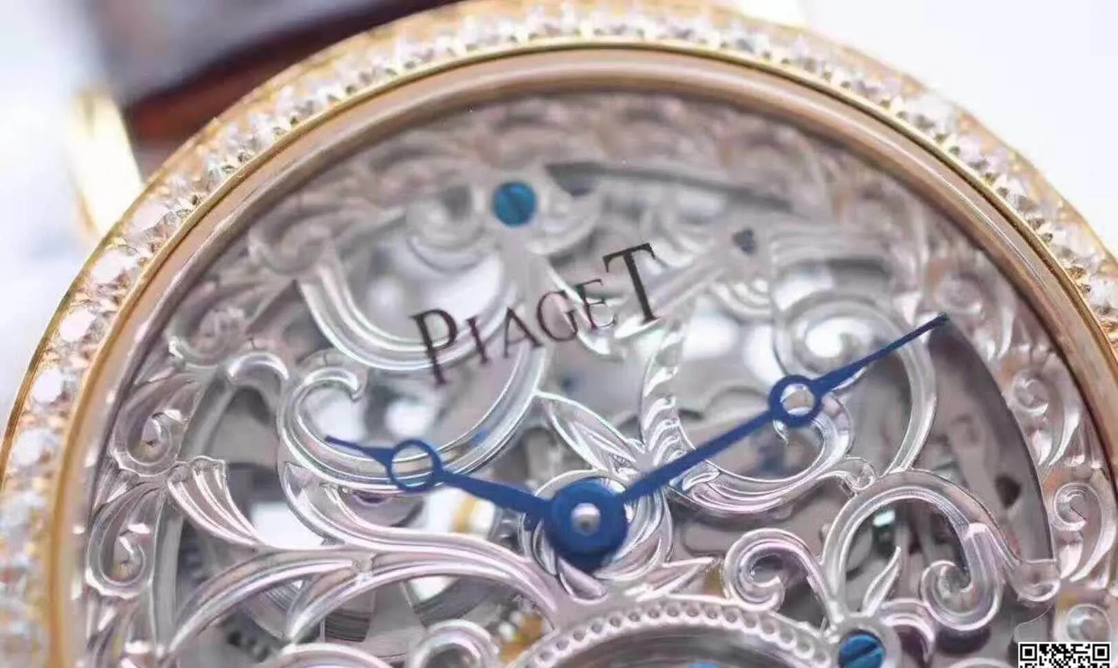 Piaget Tourbillon Silver Hollow Dial V6 Factory 1:1 Best Edition Replica Watch Swiss Tourbillon