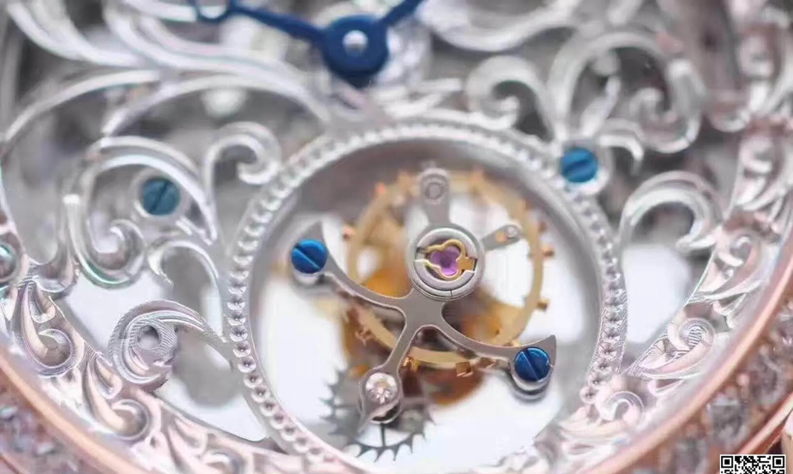 Piaget Tourbillon Silver Hollow Dial V6 Factory 1:1 Best Edition Replica Watch Swiss Tourbillon
