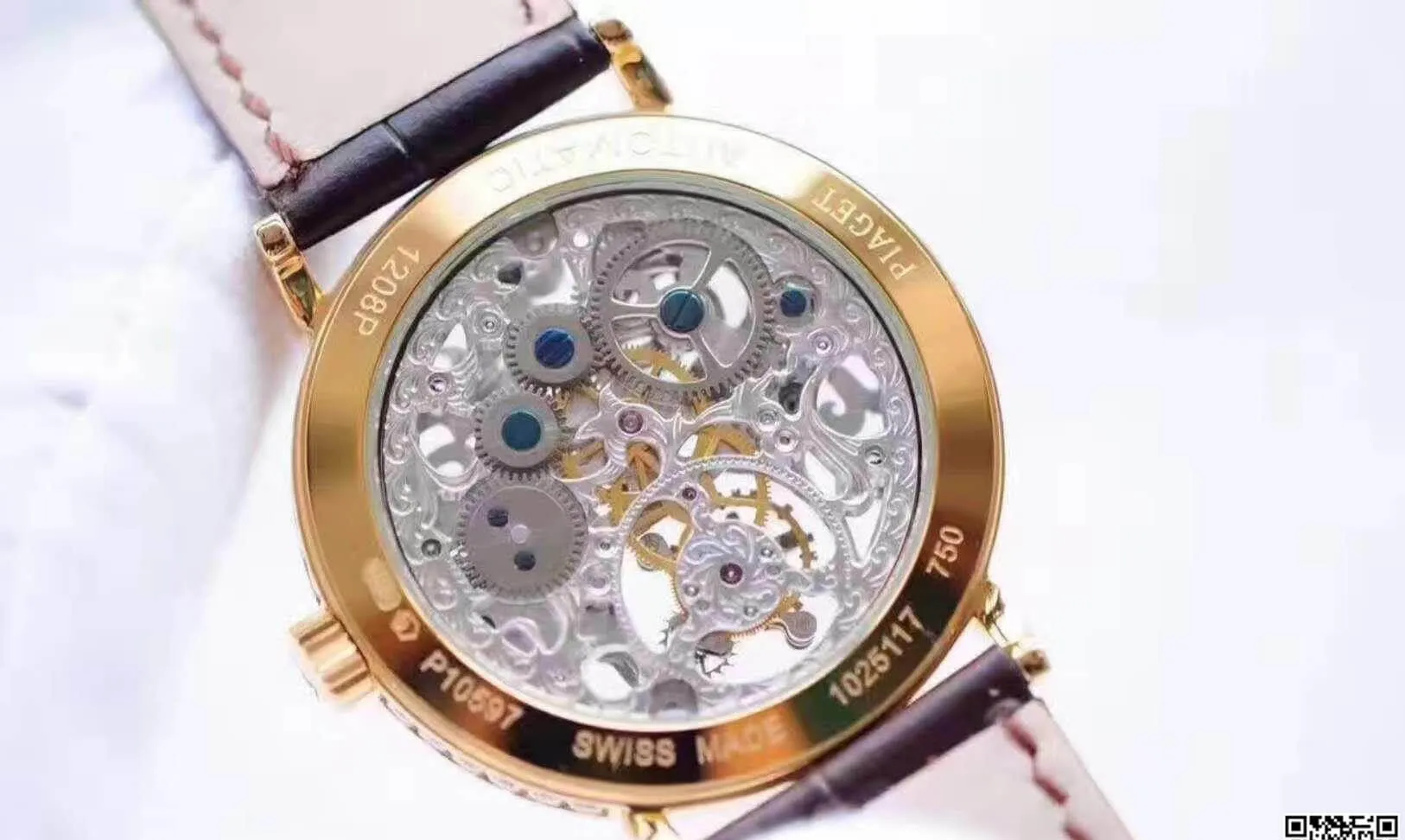 Piaget Tourbillon Silver Hollow Dial V6 Factory 1:1 Best Edition Replica Watch Swiss Tourbillon