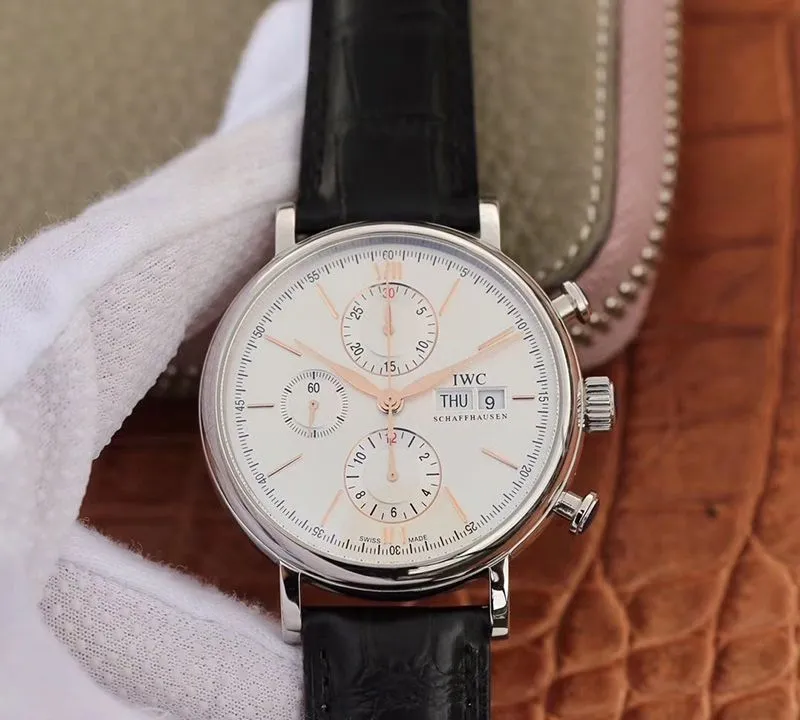 IWC Portofino Chronograph 42mm Multi-function IW391022 ZF Factory 1:1 Best Edition Replica Watch Swiss ETA7750