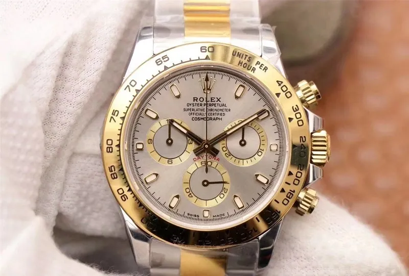 Rolex Daytona Cosmograph m116503-0002 Noob Factory 1:1 Best Edition Replica Watch Gray Dial Swiss Cal.4130
