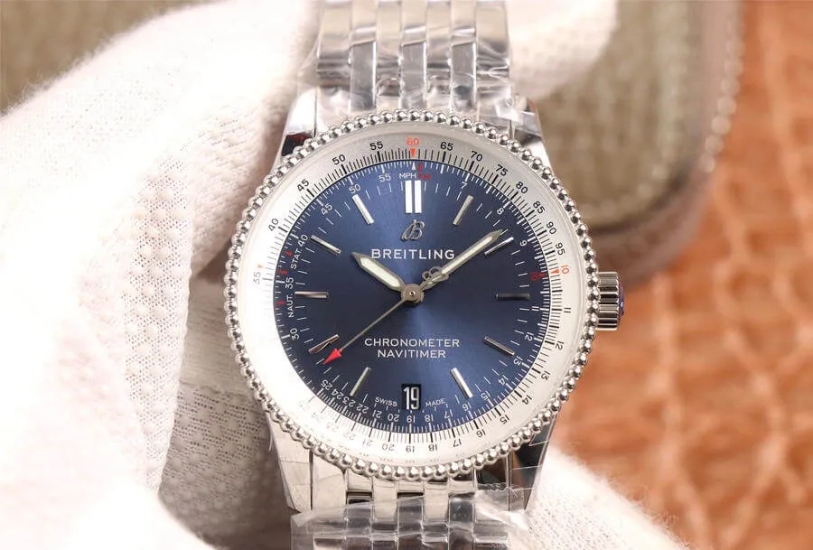 Breitling Navitimer Automatic 38 A17325211C1A1 KOR Factory 1:1 Best Edition Replica Watch Stainless Steel