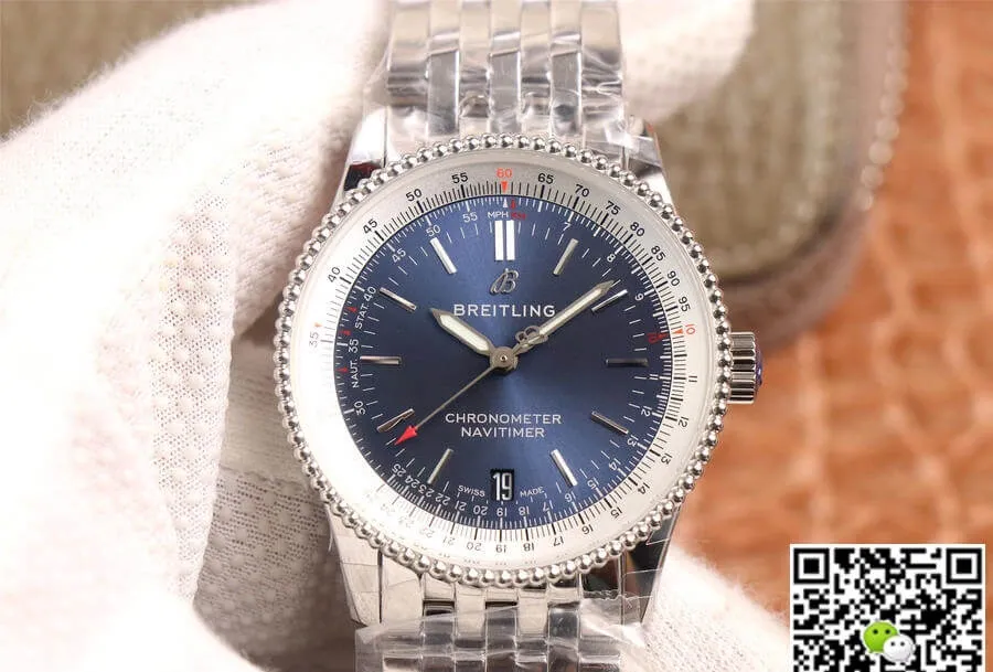 Breitling Navitimer Automatic 38 A17325211C1A1 KOR Factory 1:1 Best Edition Replica Watch Stainless Steel