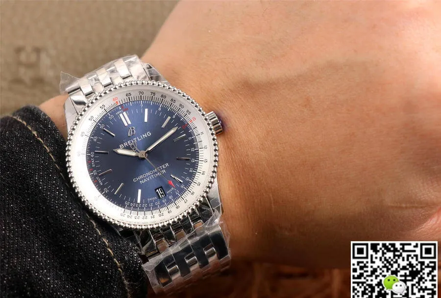 Breitling Navitimer Automatic 38 A17325211C1A1 KOR Factory 1:1 Best Edition Replica Watch Stainless Steel
