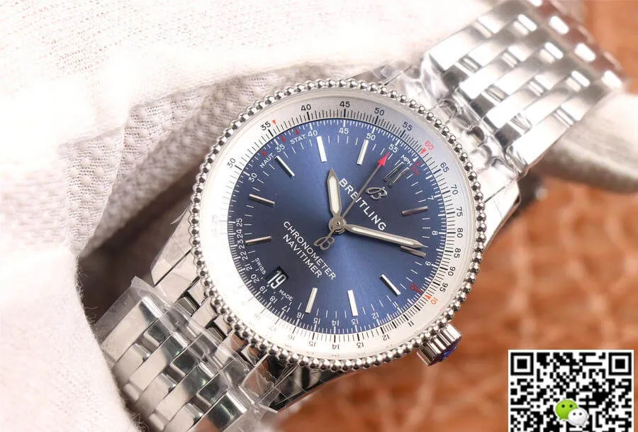 Breitling Navitimer Automatic 38 A17325211C1A1 KOR Factory 1:1 Best Edition Replica Watch Stainless Steel