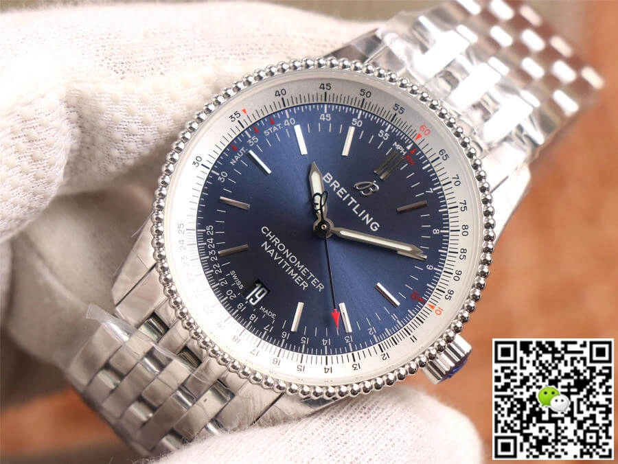 Breitling Navitimer Automatic 38 A17325211C1A1 KOR Factory 1:1 Best Edition Replica Watch Stainless Steel