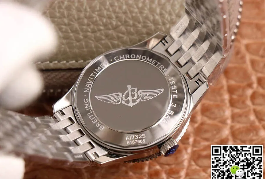 Breitling Navitimer Automatic 38 A17325211C1A1 KOR Factory 1:1 Best Edition Replica Watch Stainless Steel