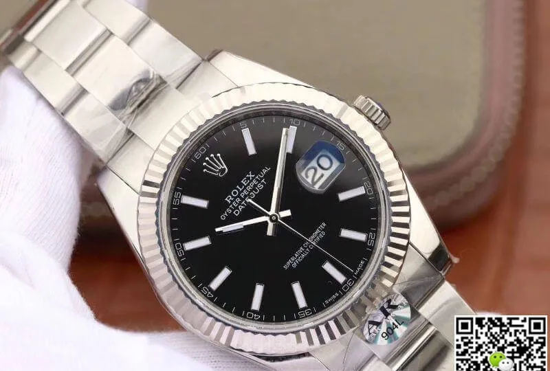 Rolex Datejust 126334 41mm AR Factory Men Watches 1:1 Best Edition Replica Watch Swiss EAT2824 Black Dial