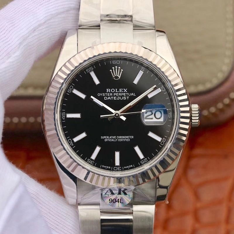 Rolex Datejust 126334 41mm AR Factory Men Watches 1:1 Best Edition Replica Watch Swiss EAT2824 Black Dial