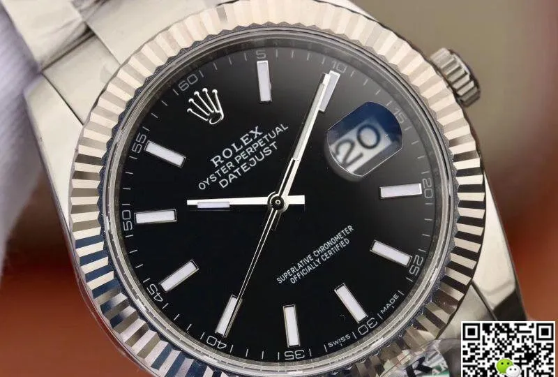 Rolex Datejust 126334 41mm AR Factory Men Watches 1:1 Best Edition Replica Watch Swiss EAT2824 Black Dial